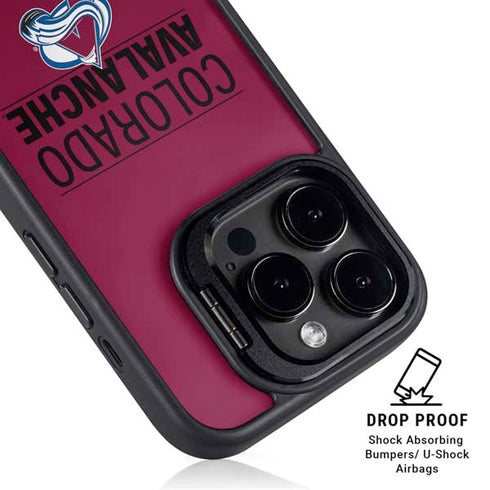 NHL Colorado Avalanche Lineup iPhone 14 Pro Kickstand Case